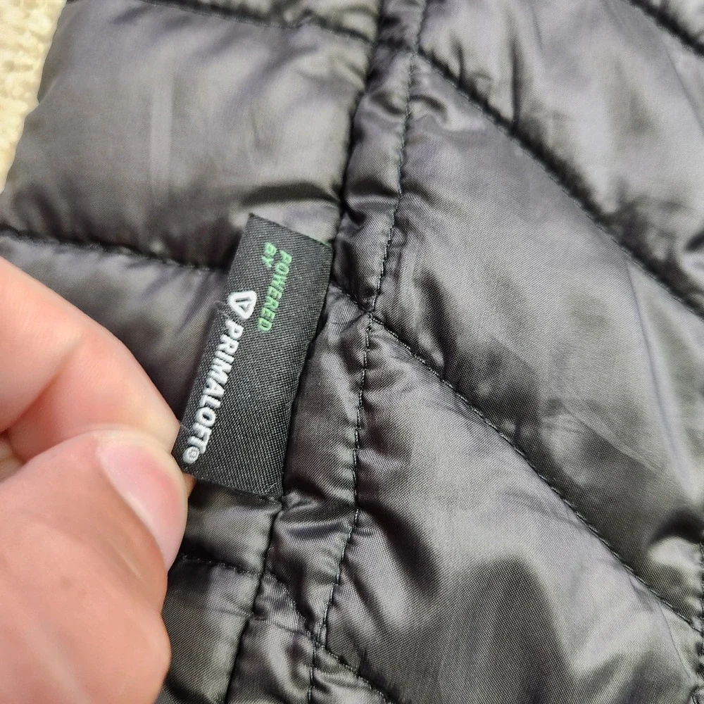 The North Face Puffer Vest Men XL Thermoball Primaloft Black Full Zip